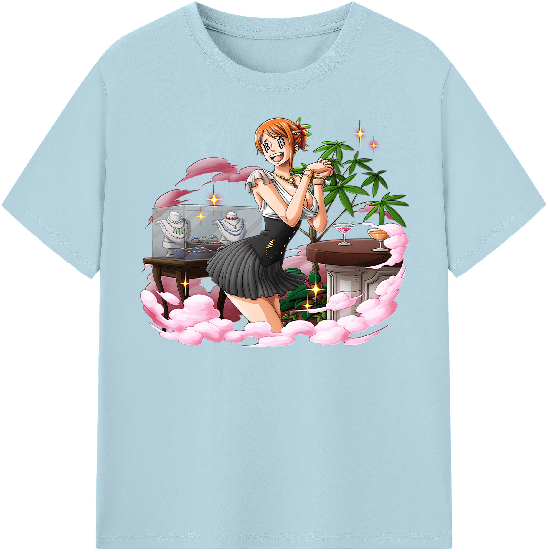 ワンピース ナミ ONE PIECE Nami 綿100％半袖Tシャツ（フロントプリント）